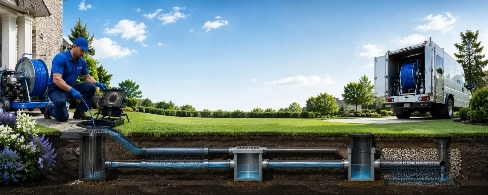 Outdoor drain cleaning information for Newport, NJ